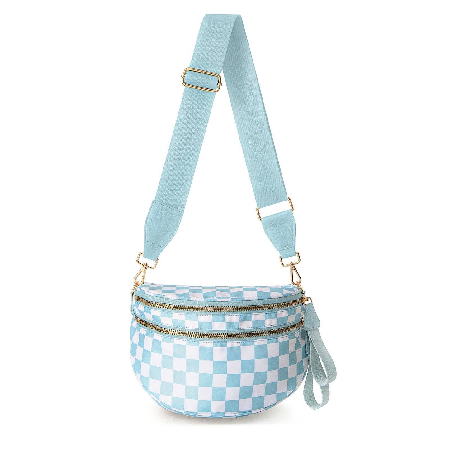 Checkered Crossbody Belt Bag