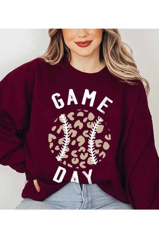 Leopard Baseball Sweatshirt
