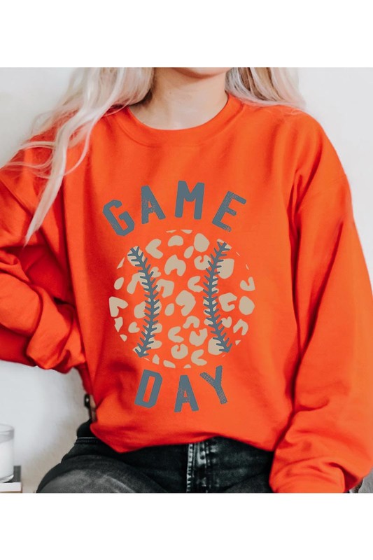 Leopard Baseball Sweatshirt
