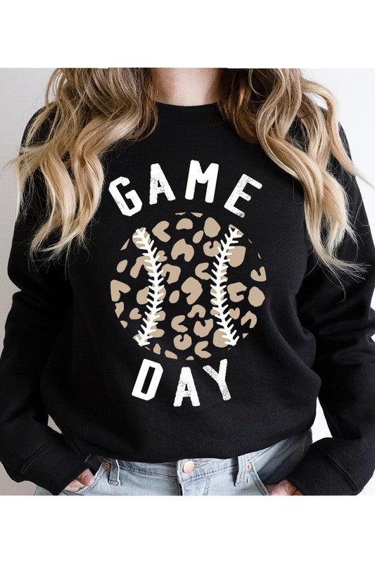 Leopard Baseball Sweatshirt