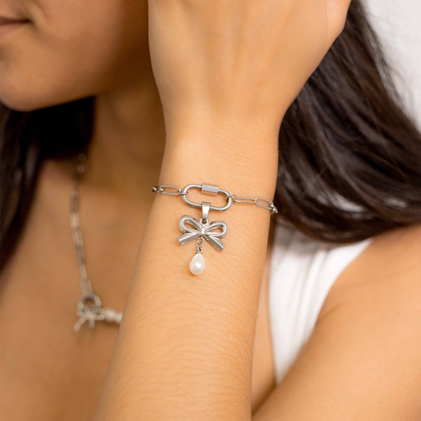Paperclip Carabiner Bracelet