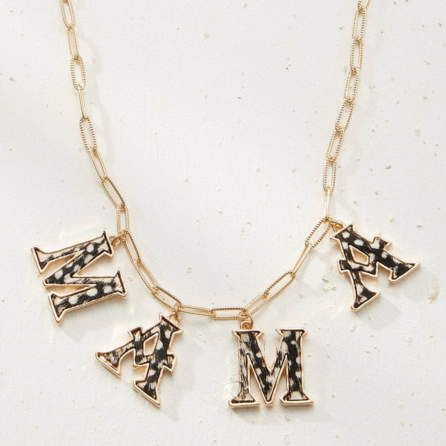 Animal Print Mama Statement Necklace