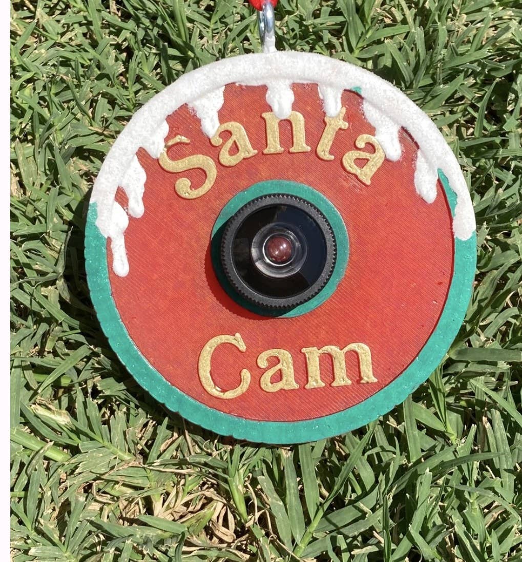 Santa Cam Car Freshie Fresh Sparkling Snow