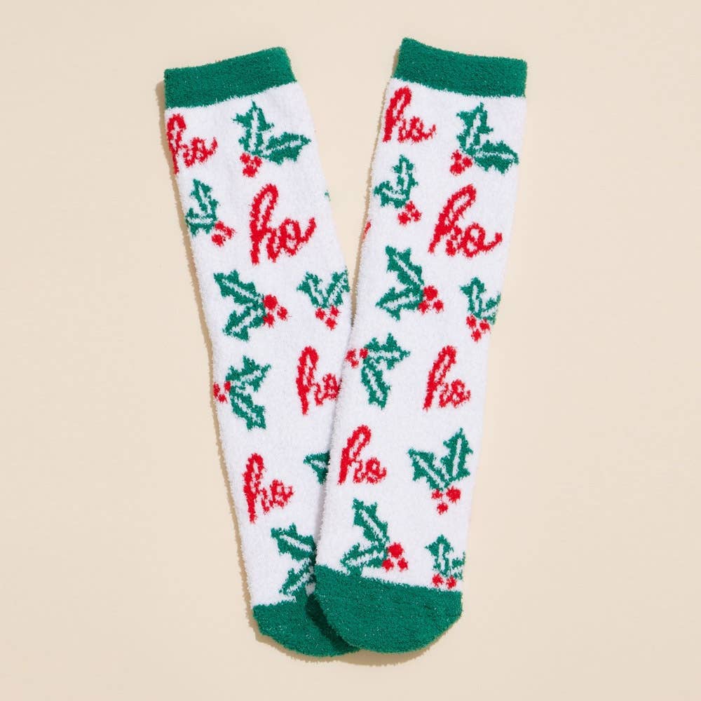 Holly Jolly Christmas Gift Socks 4 pairs