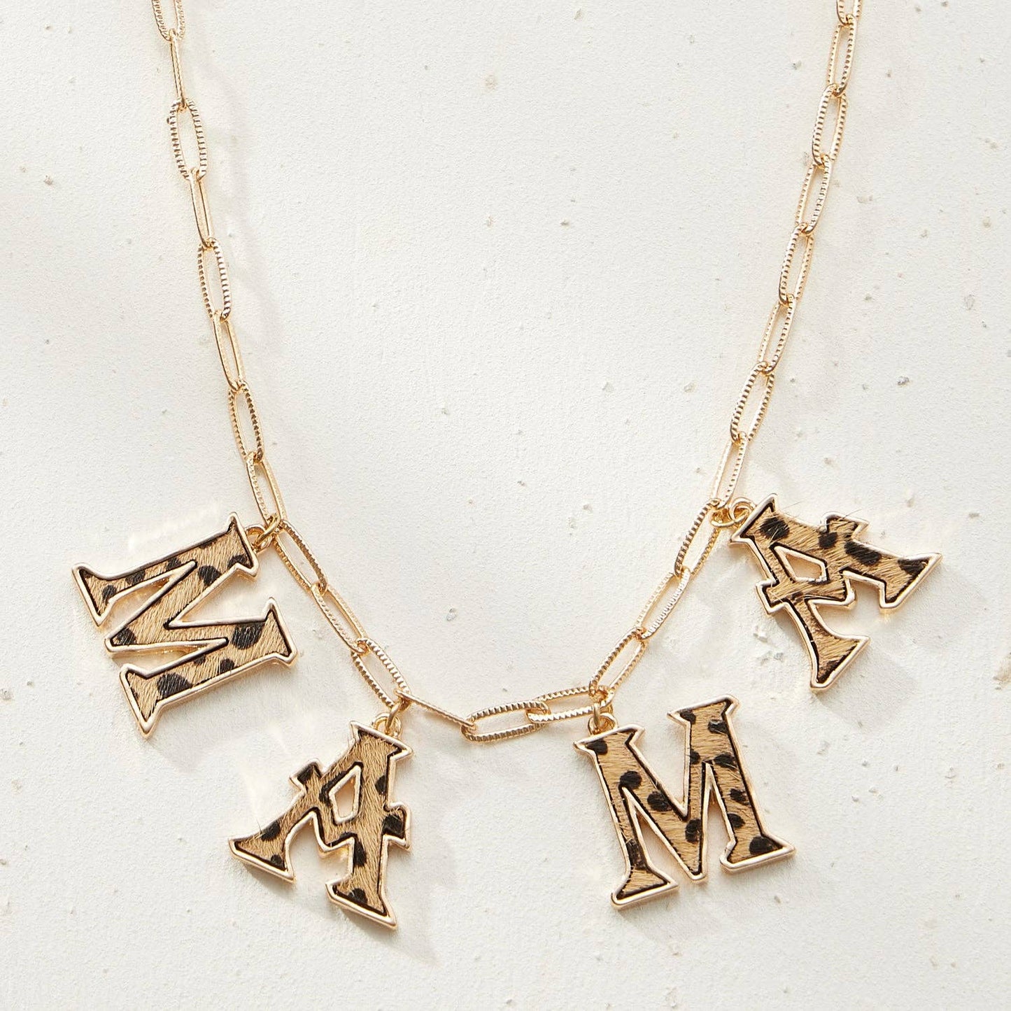 Animal Print Mama Statement Necklace