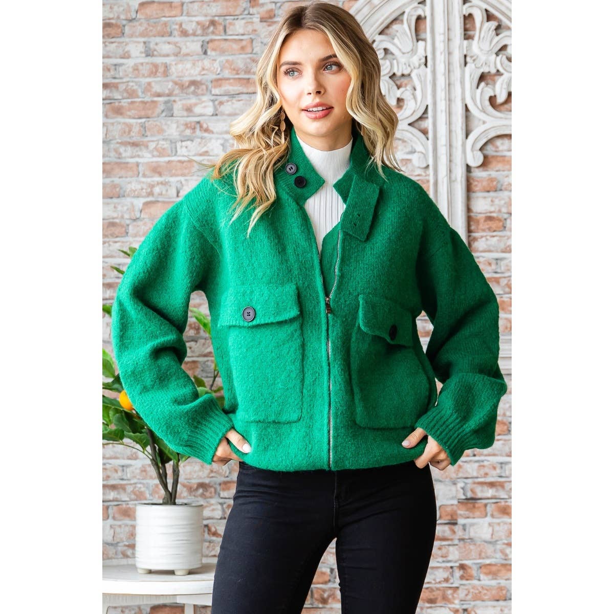 APPLE GREEN Cardigan
