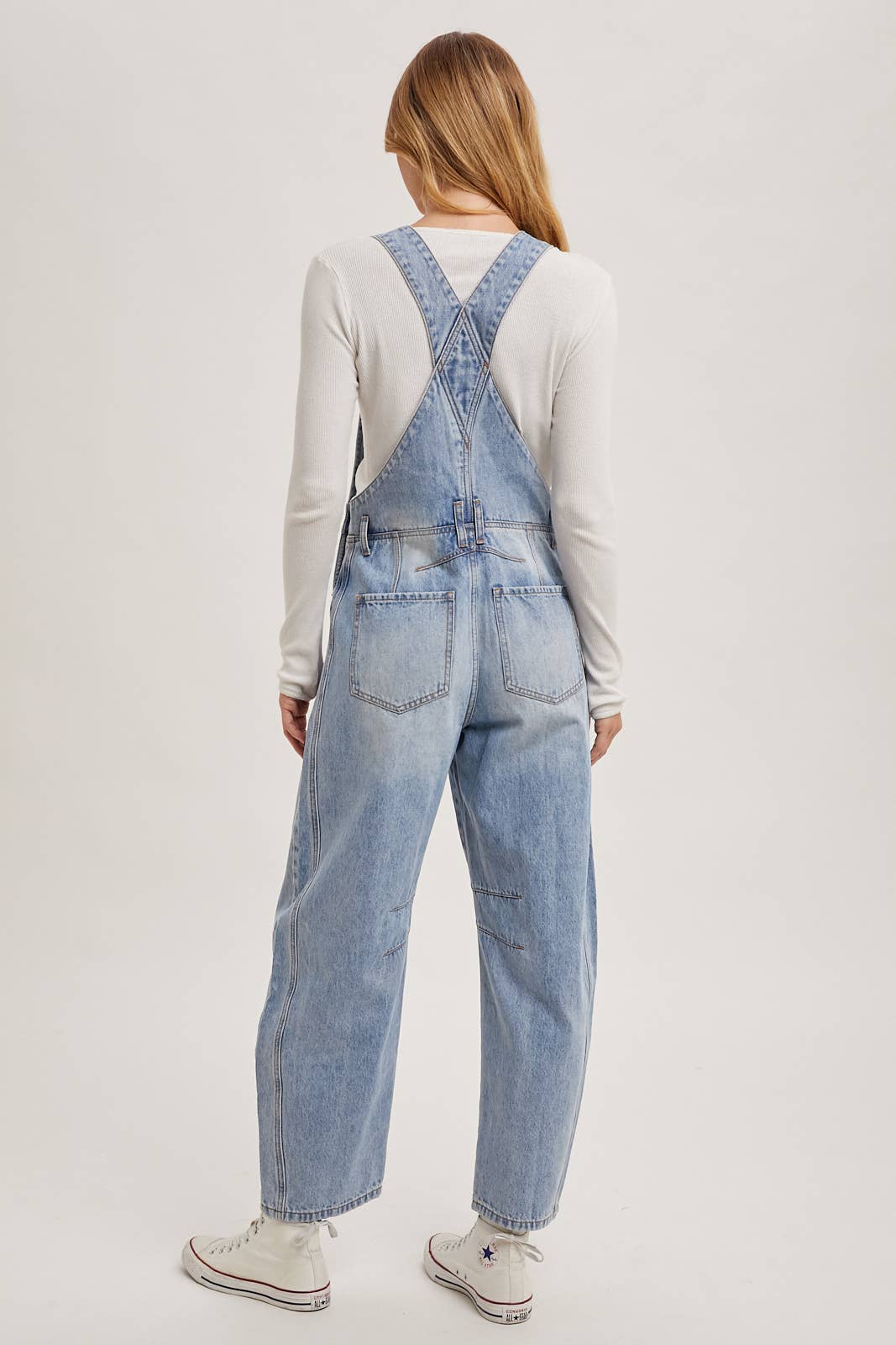 BluIvy DENIM BARREL OVERALLS