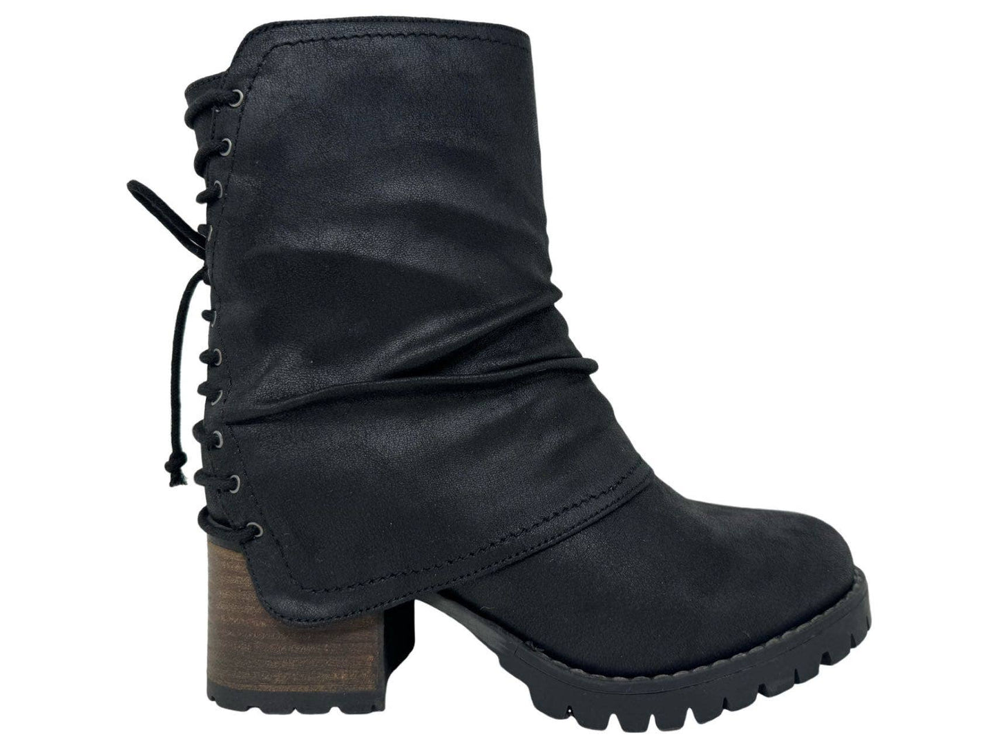Roseanne- Very G Back laced Platform Combat style boot