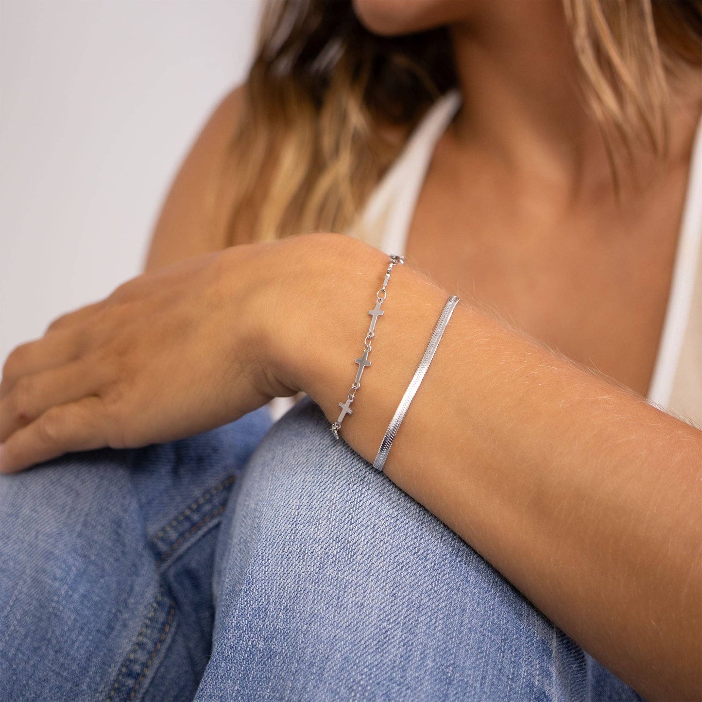 Cross Chain Bracelet