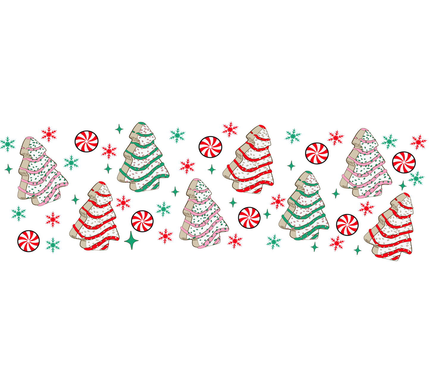 Christmas Tree Cake Tumbler - 40oz