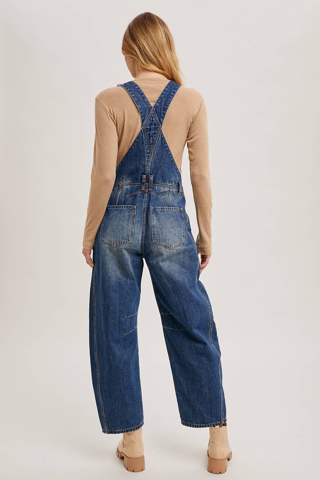 BluIvy DENIM BARREL OVERALLS