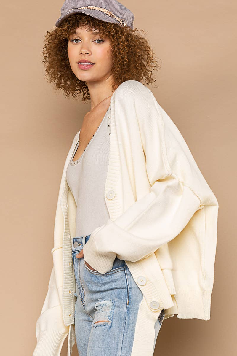 POL CUT IT OUT CARDIGAN