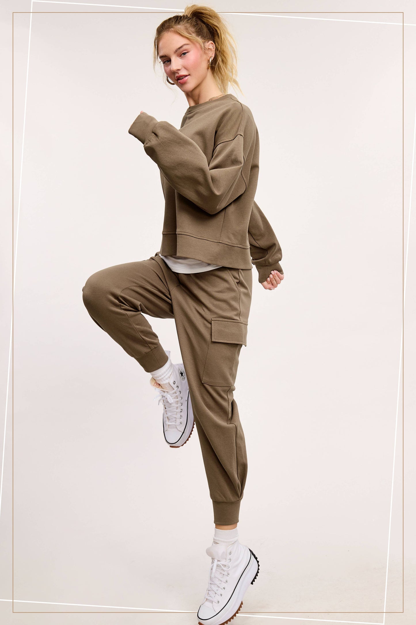 Comfy Loose Fit Sporty Everyday Activewear Set