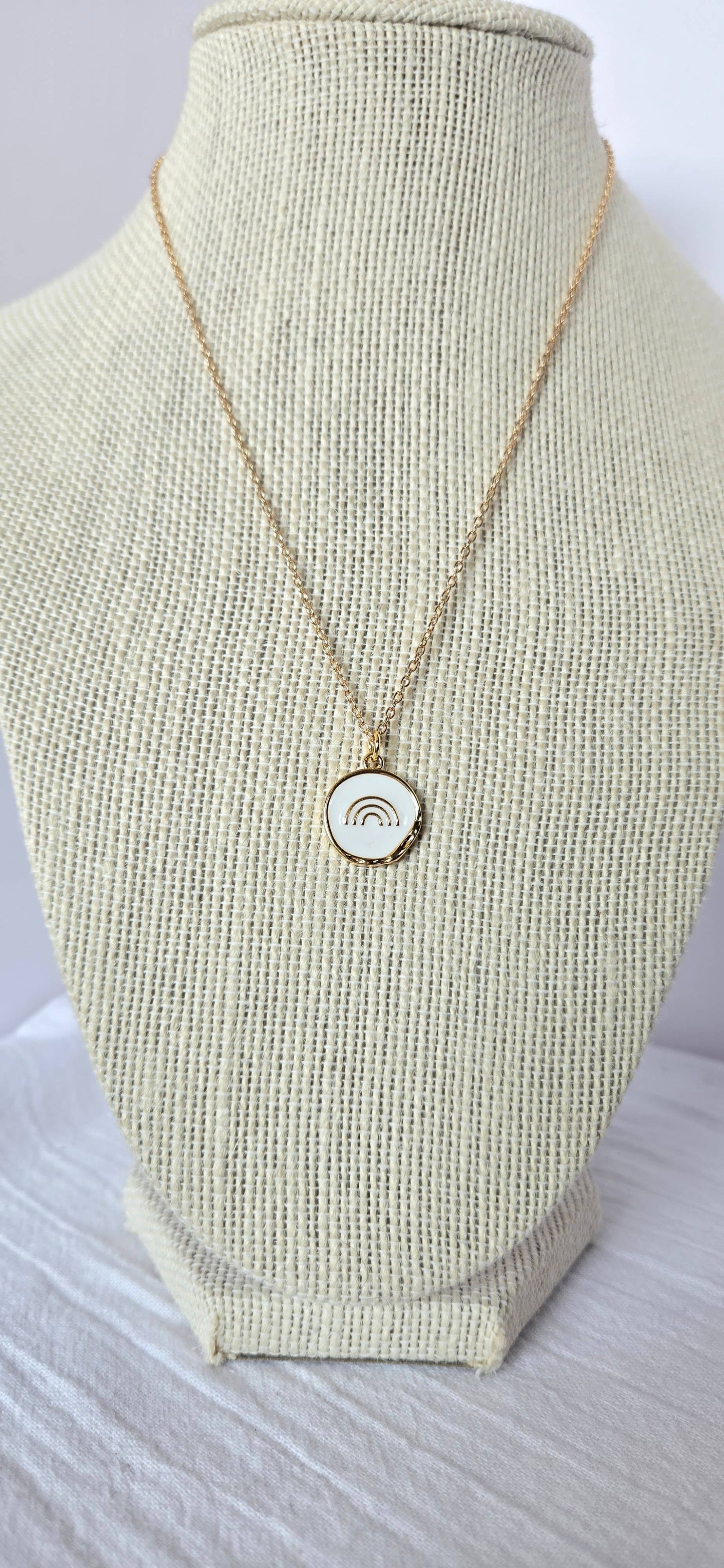 White Rainbow Necklace