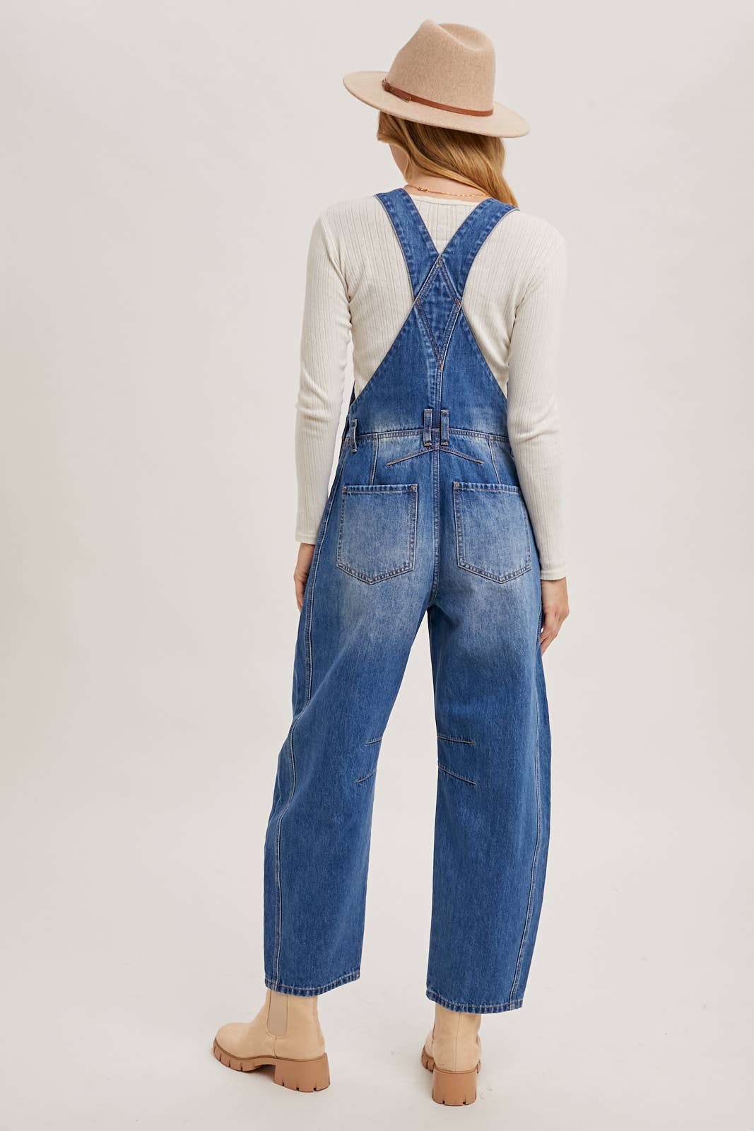 BluIvy DENIM BARREL OVERALLS