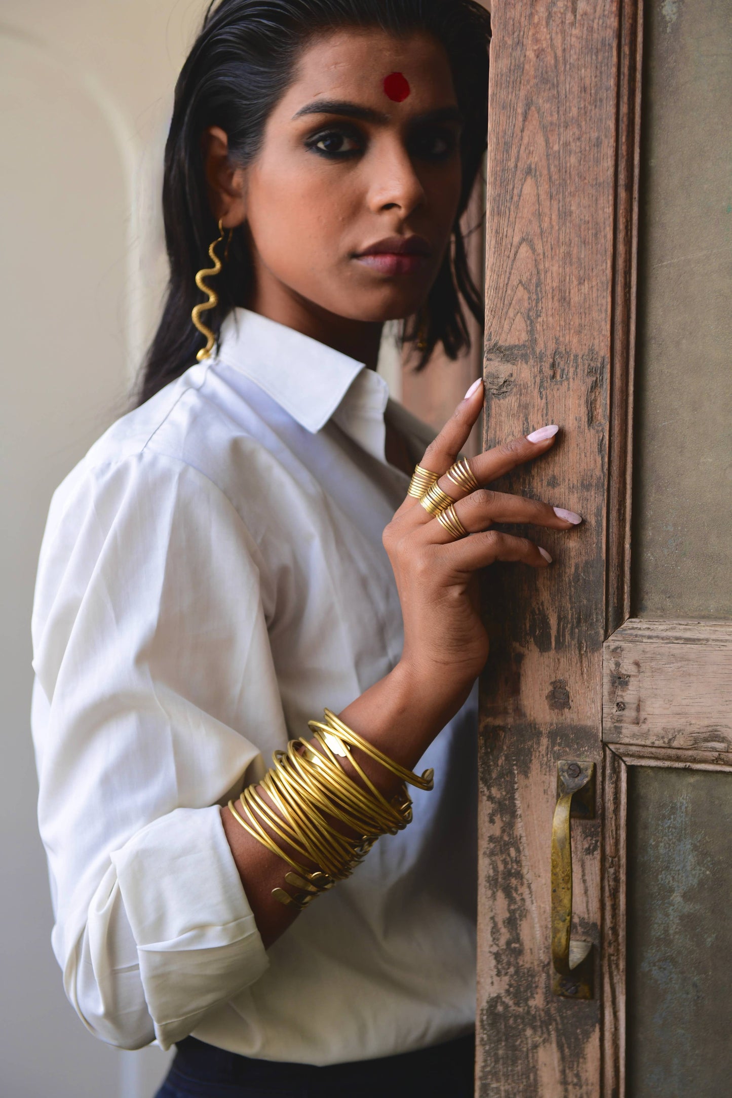 Brass Coil Bangle/Anklet