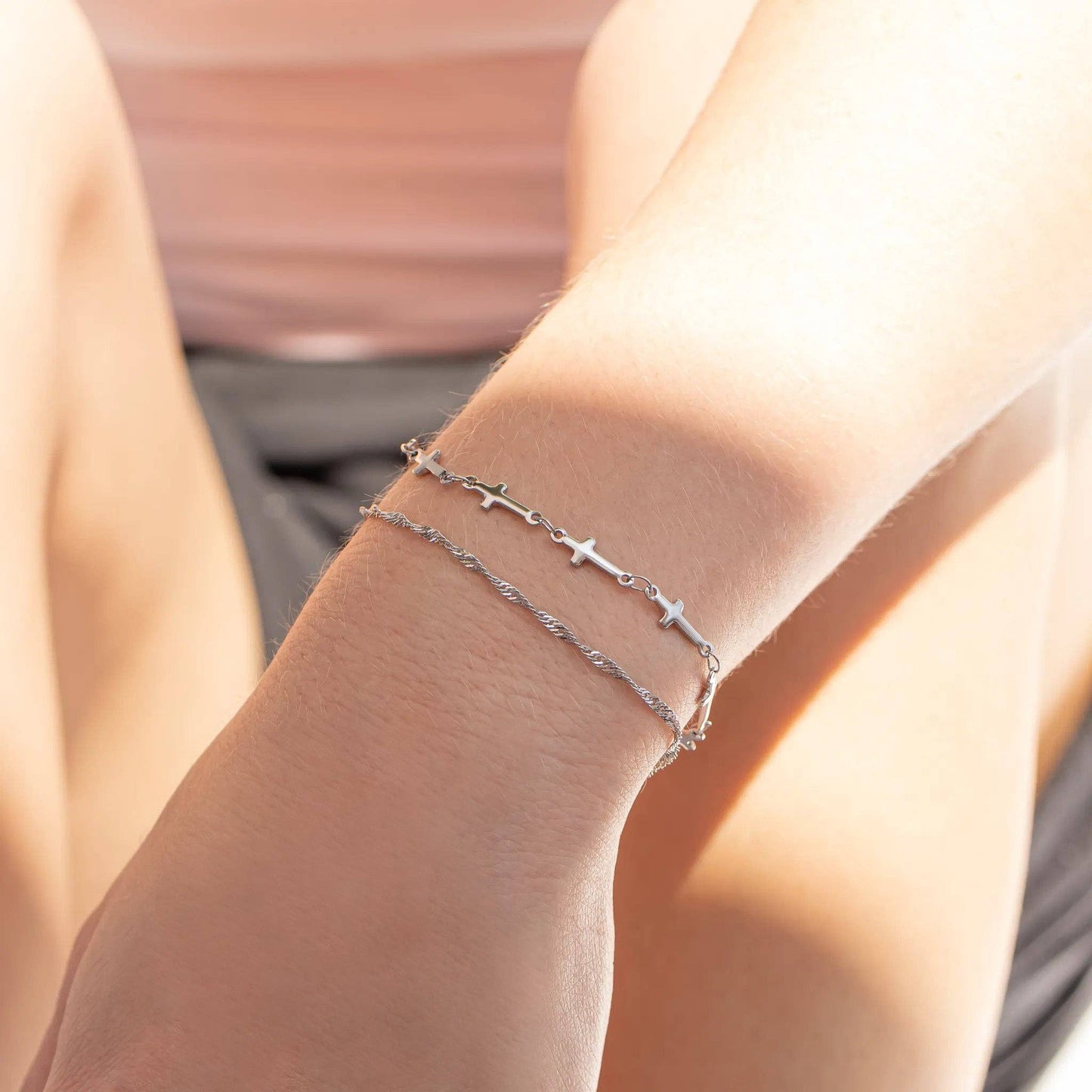Cross Chain Bracelet