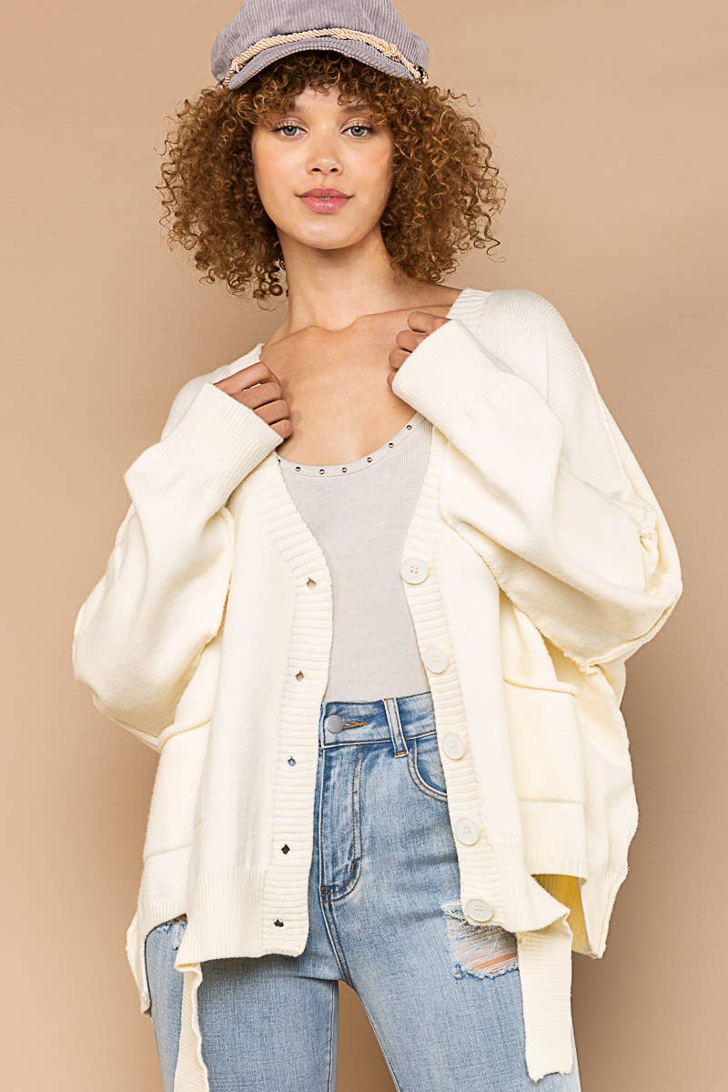 POL CUT IT OUT CARDIGAN