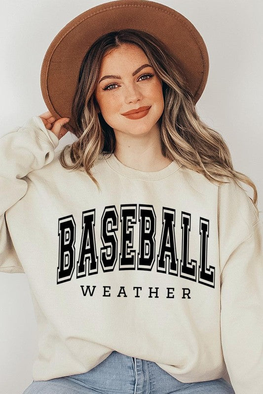 Baseball Weather Graphic Sweatshirts