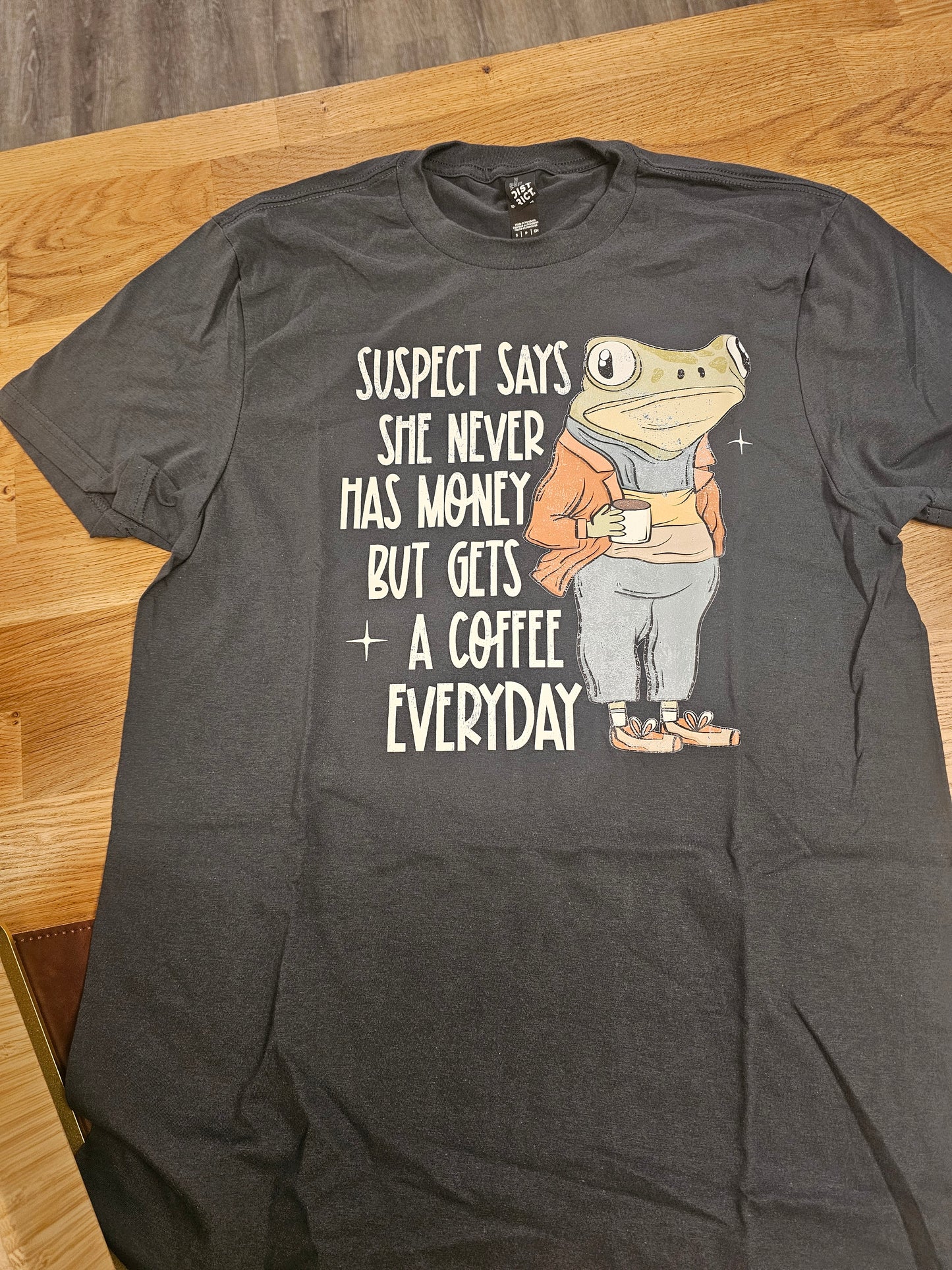 Coffee Suspect Tee Gray