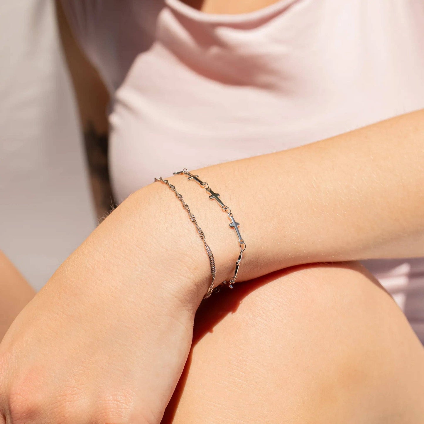Cross Chain Bracelet
