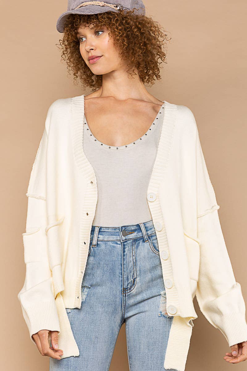 POL CUT IT OUT CARDIGAN