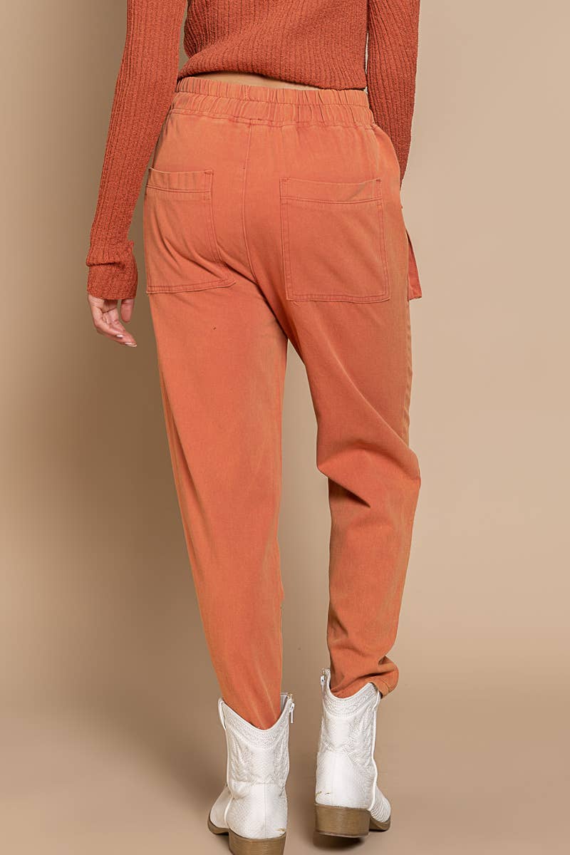 Zipper on leg opening big pockets pants