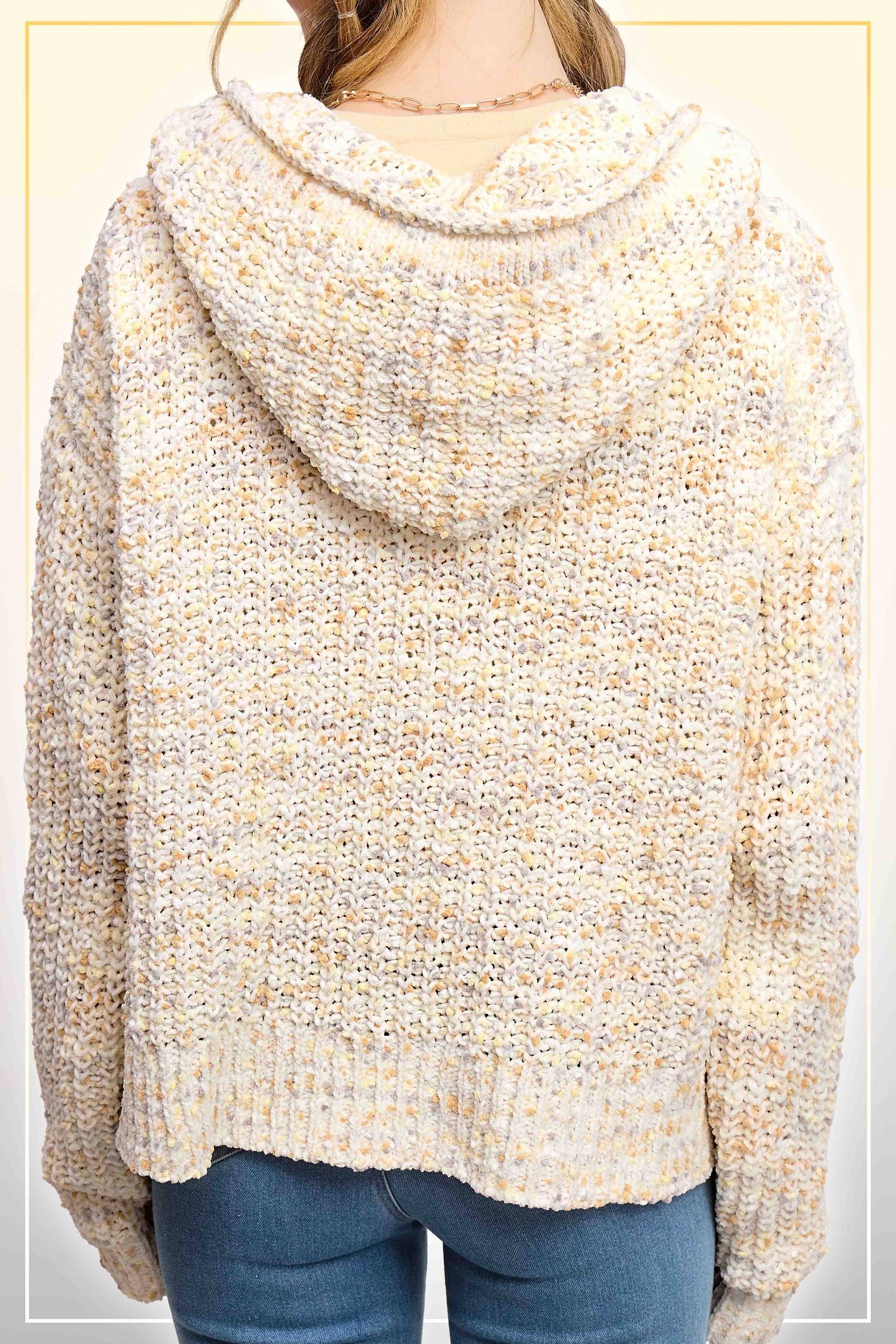 Pumpkin Pie Confetti Zip-Up Hoodie Sweater