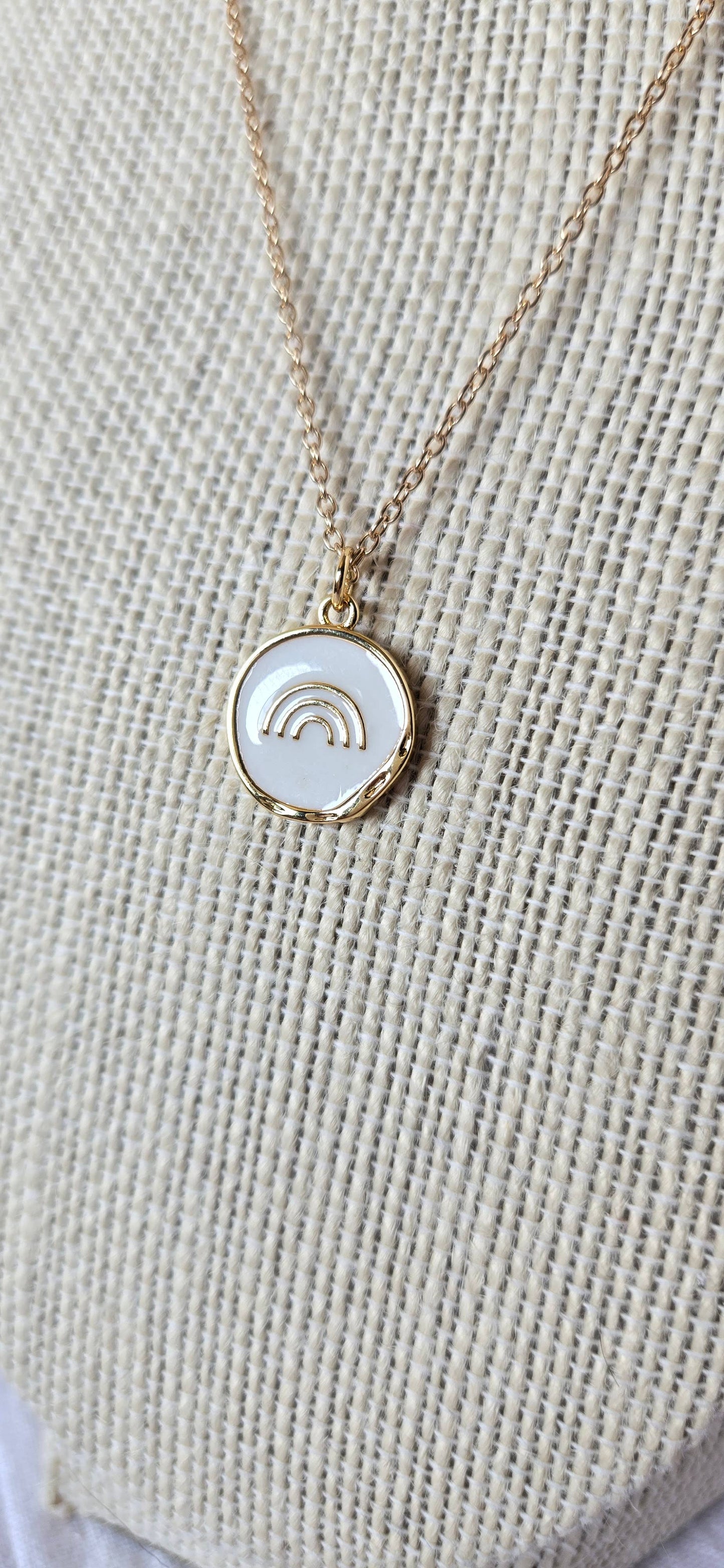 White Rainbow Necklace