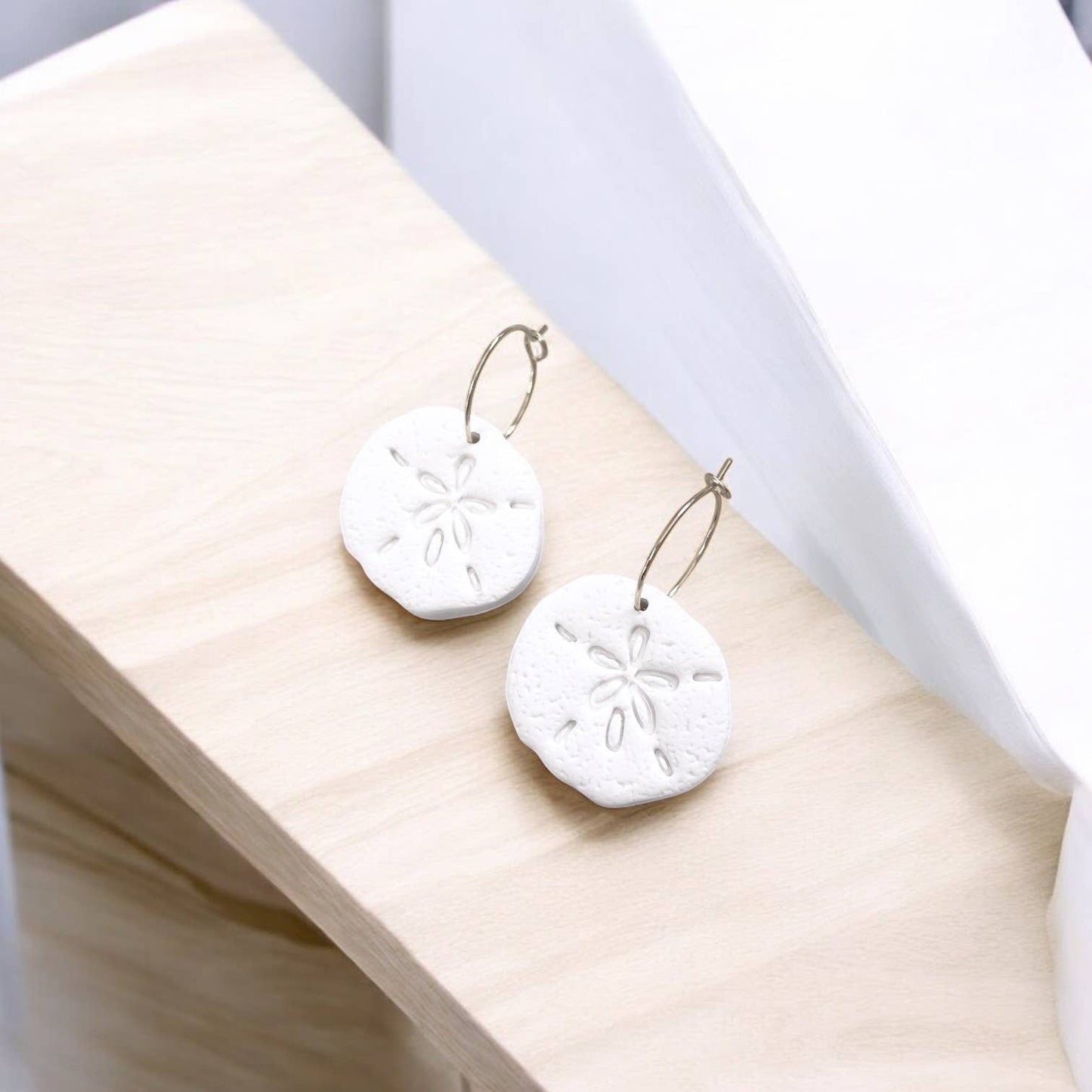 Beach Comber Hoops | Featuring Polymer Clay Charm