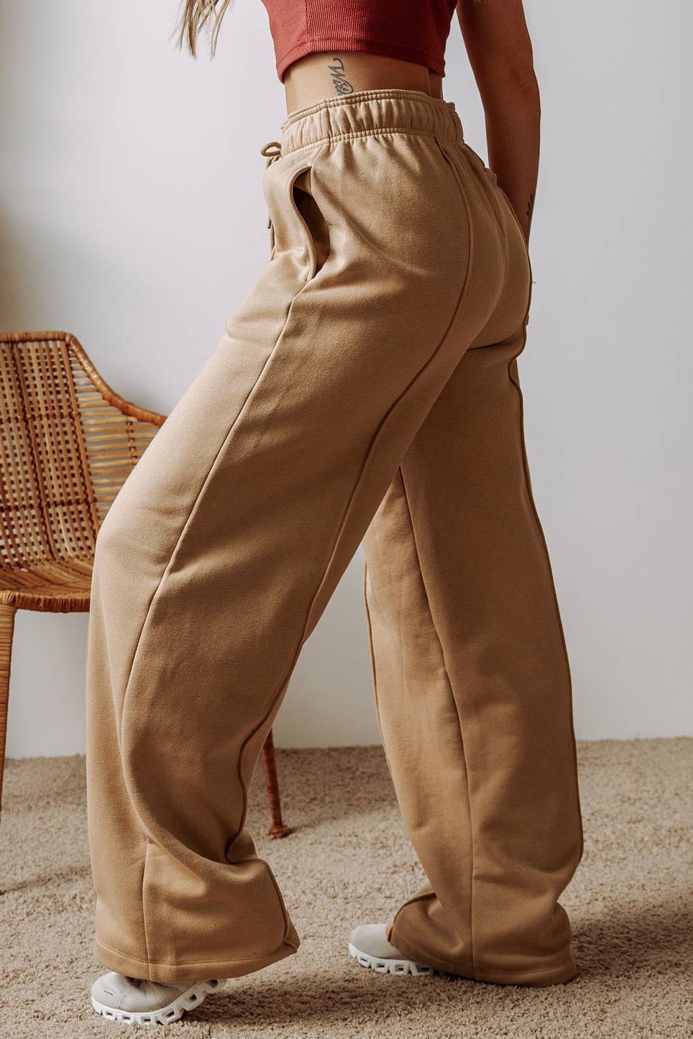 Cozy High Waist Wide Leg Pants