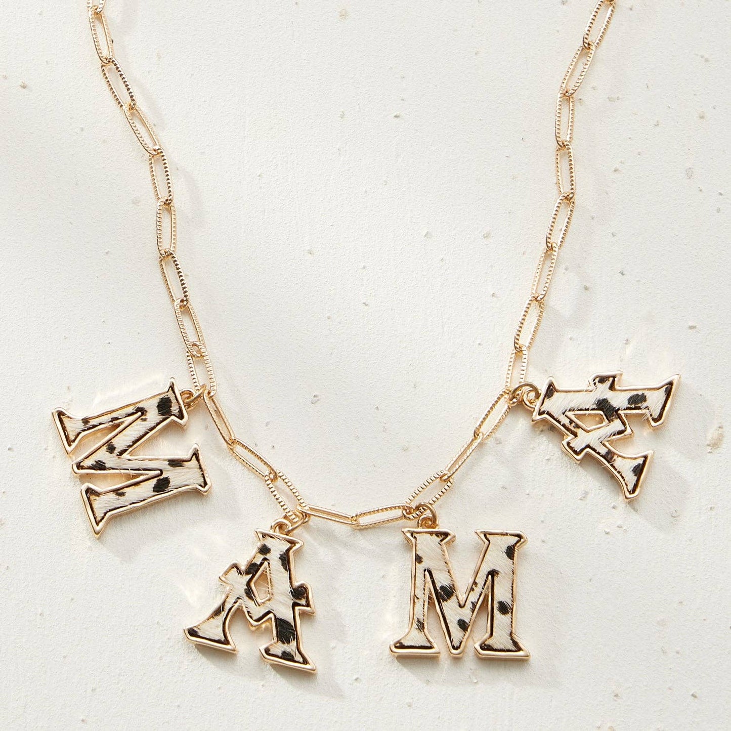 Animal Print Mama Statement Necklace