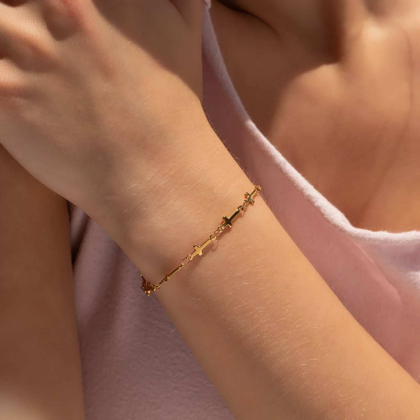 Cross Chain Bracelet