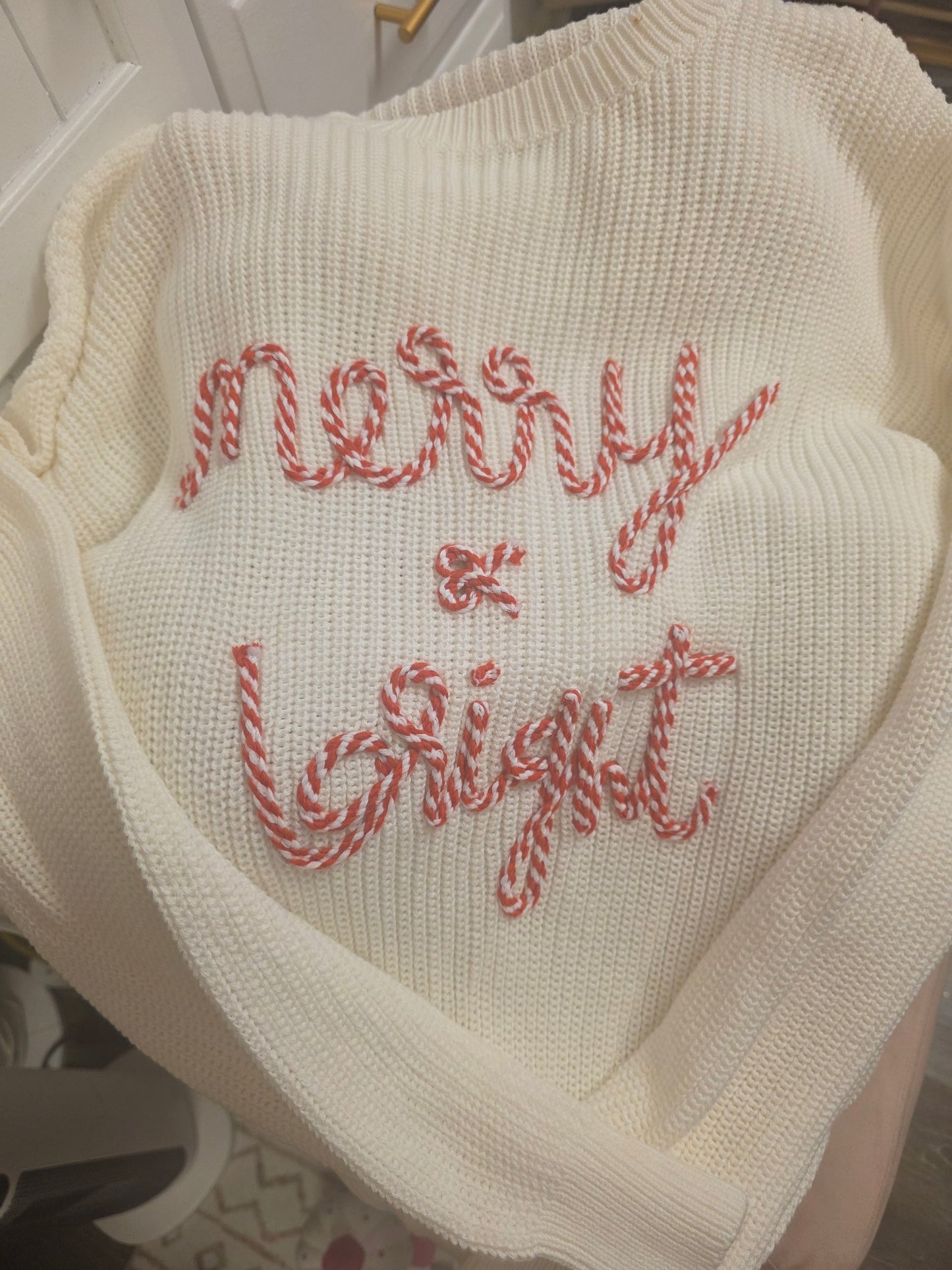 White Merry & Bright Sweater