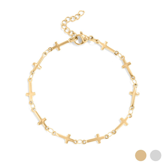 Cross Chain Bracelet