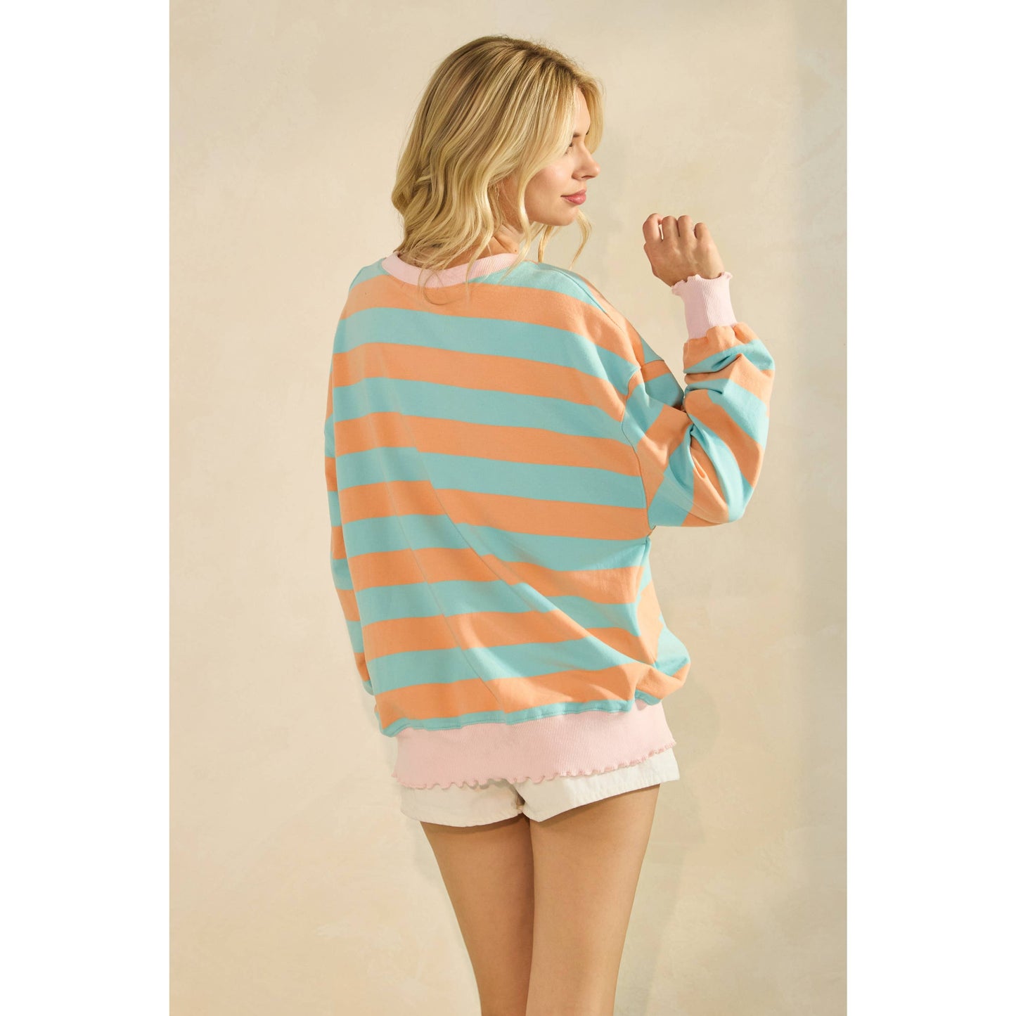 Cotton Candy Knit Long Sleeve Top