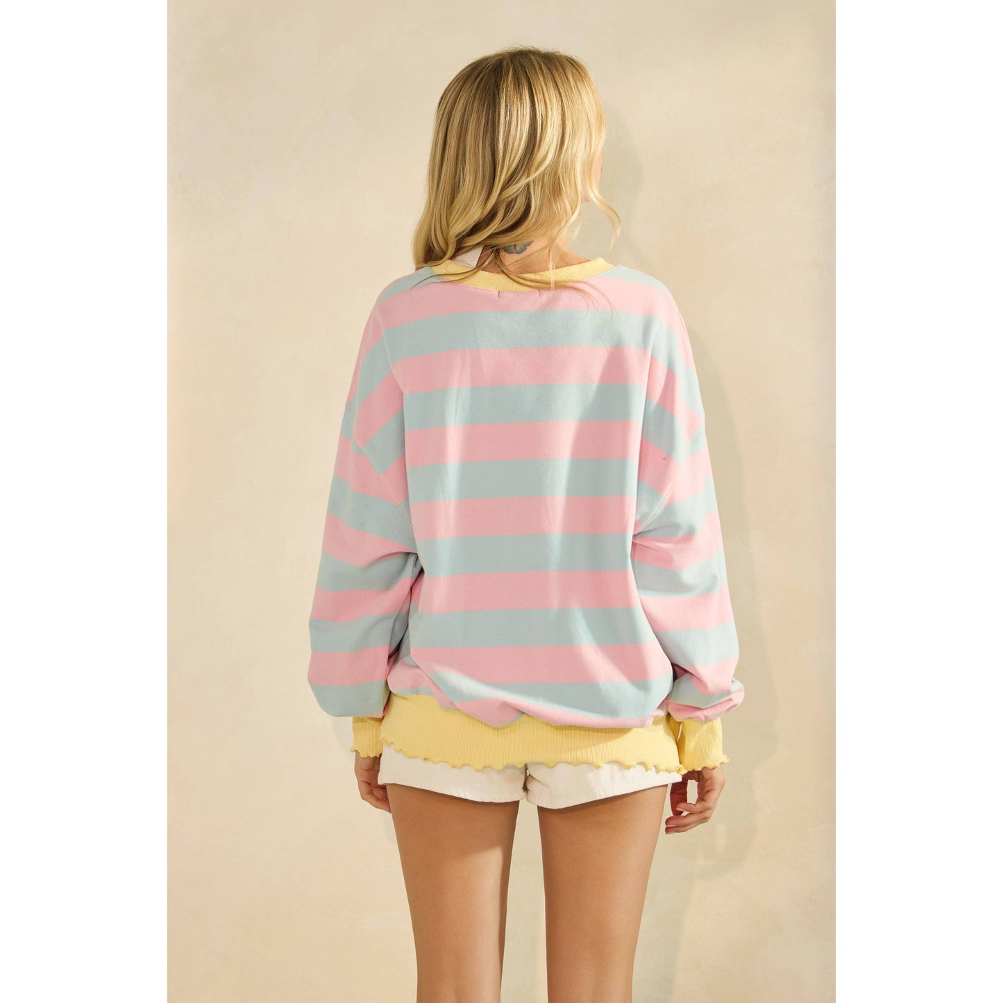 Cotton Candy Knit Long Sleeve Top