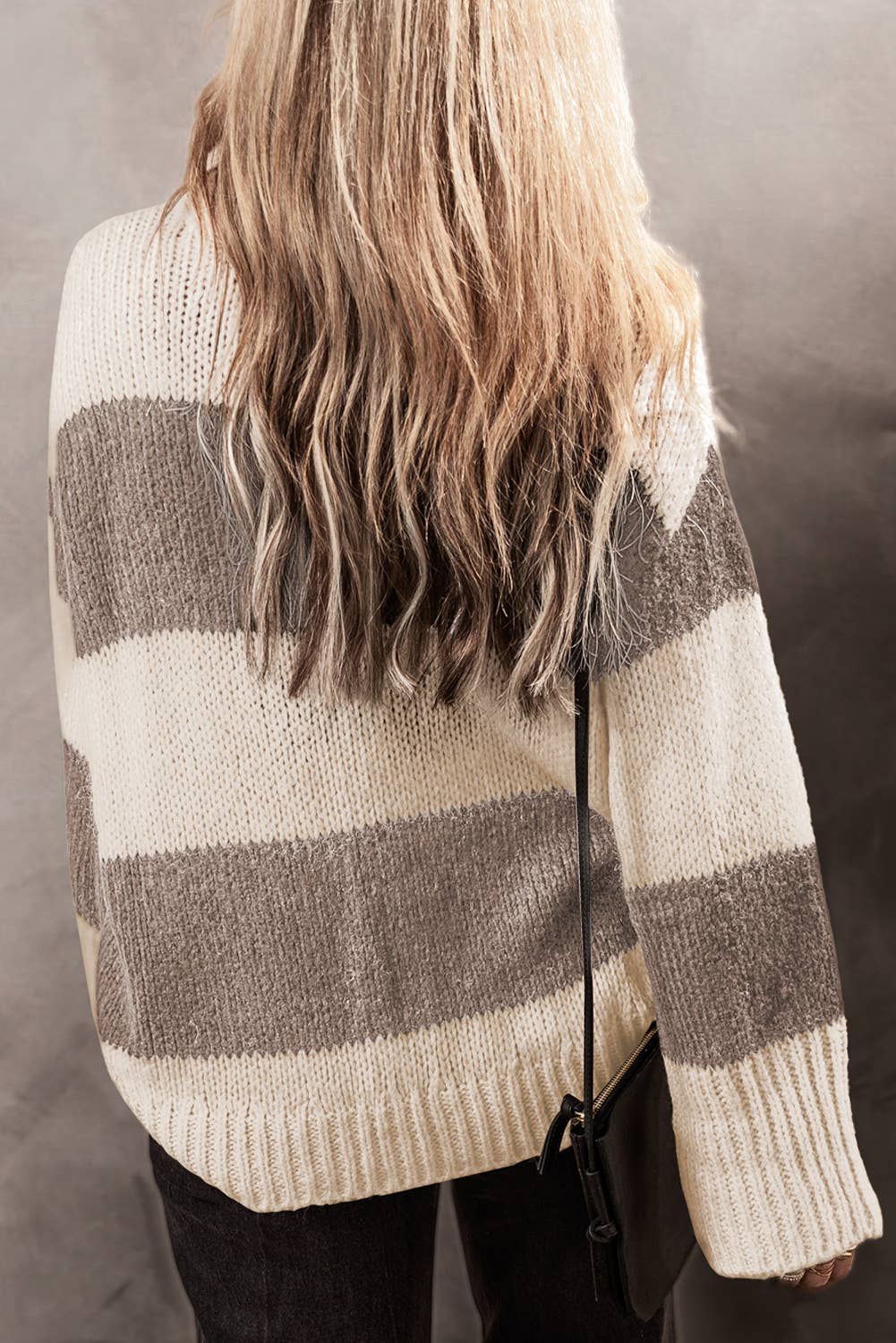 Color block Striped Loose Fit Knit Sweater