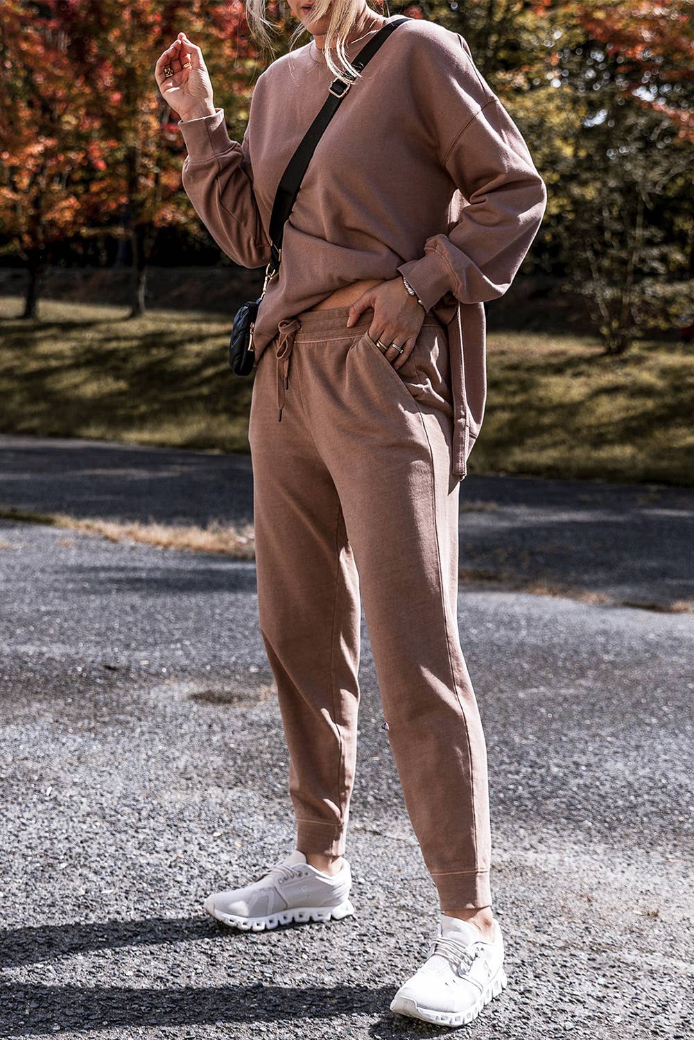 Fireside cozy sweat outfit