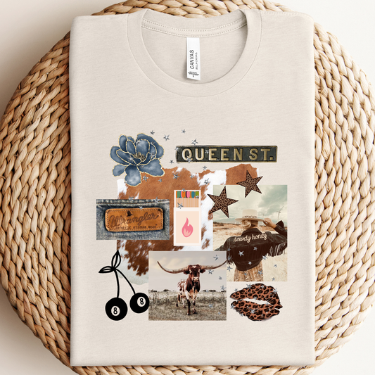 Western Collage Graphic Tee