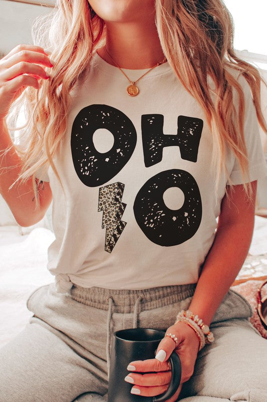 OHIO LEOPARD LIGHTNING GRAPHIC TEE