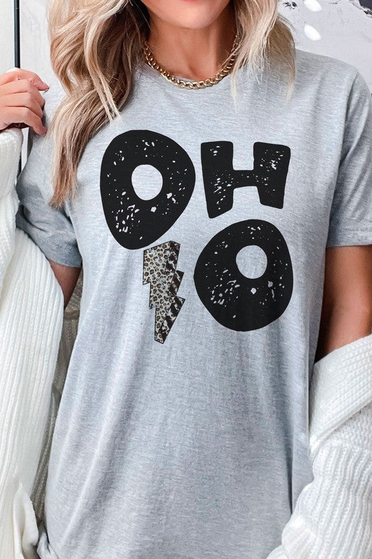 OHIO LEOPARD LIGHTNING GRAPHIC TEE