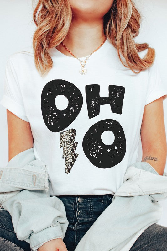 OHIO LEOPARD LIGHTNING GRAPHIC TEE