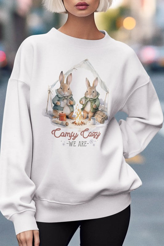 Vintage Winter Rabbit, Christmas Sweatshirt