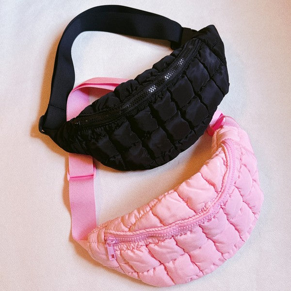 Perfect Puffy Banana Shape Sling Bag