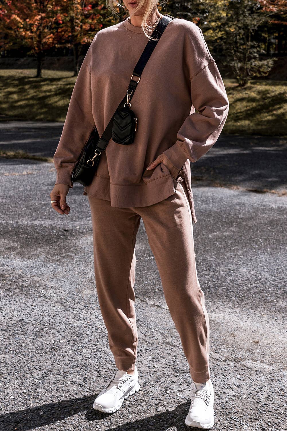 Fireside cozy sweat outfit