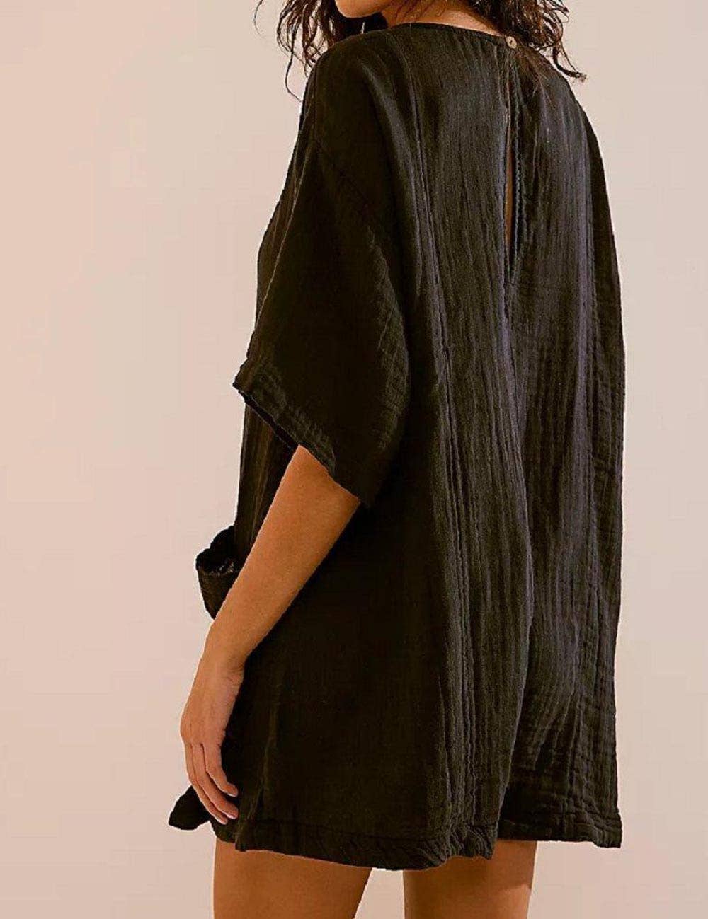 Gauze Sleeved Romper