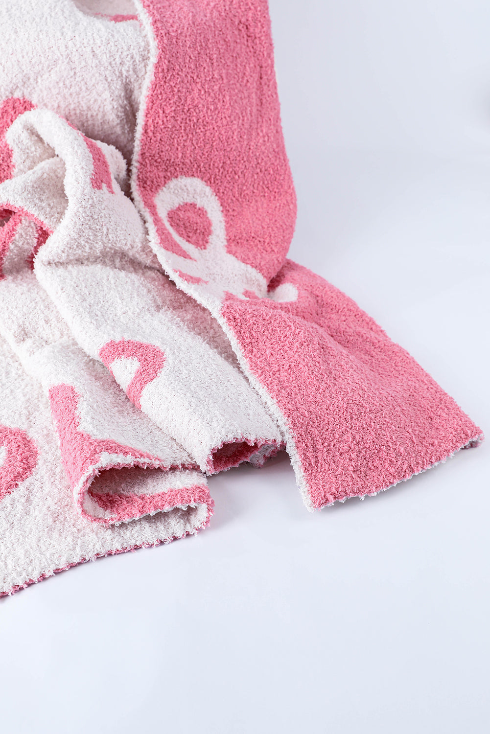 Pink Bow Printed Cozy Soft Throw Blanket