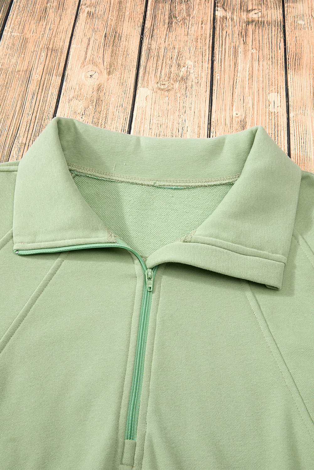 Valerian Quarter Zip Stand Neck Kangaroo Pocket Sweatshirt