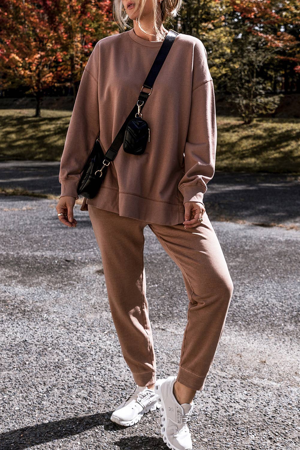 Fireside cozy sweat outfit